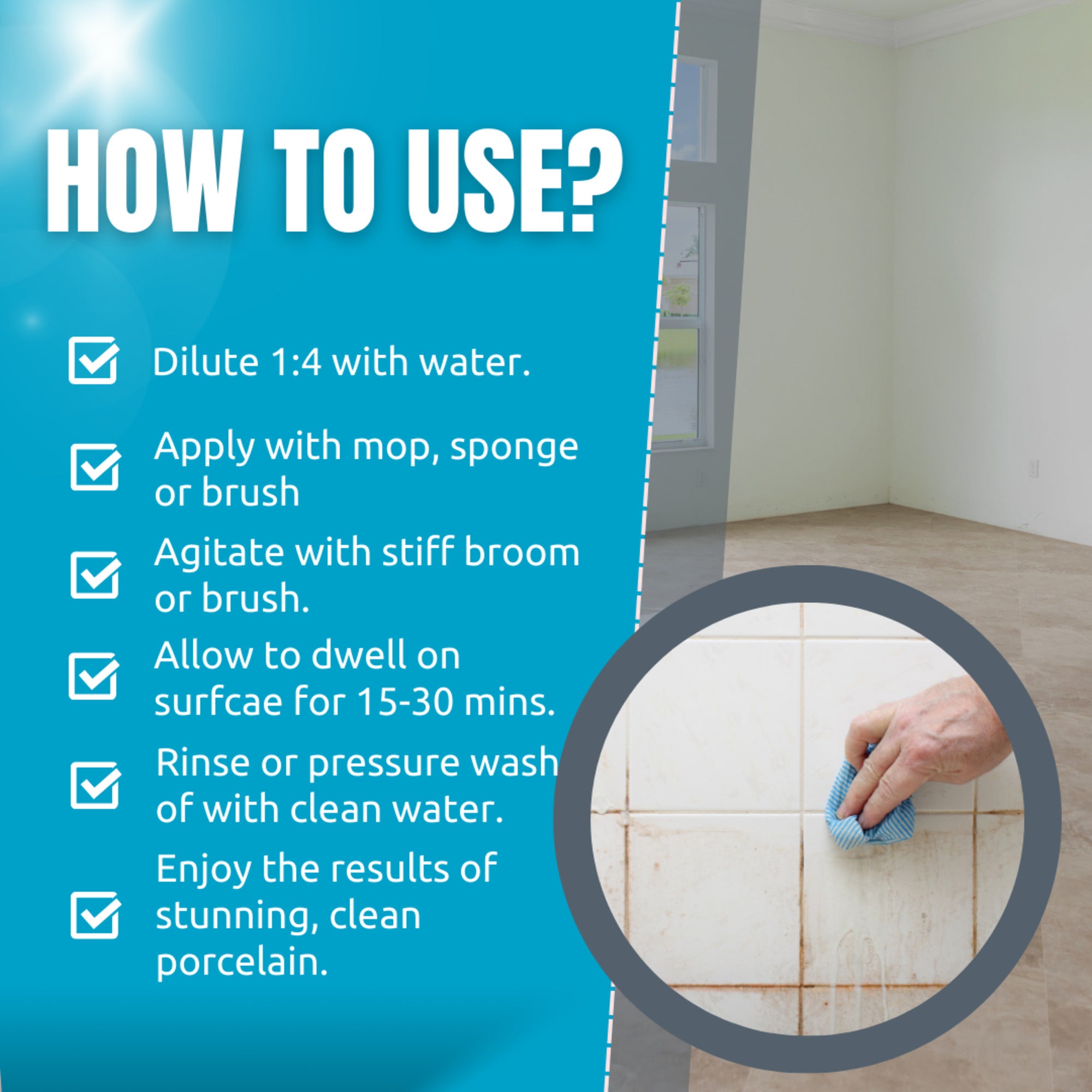Porcelain Tile Cleaner 1L