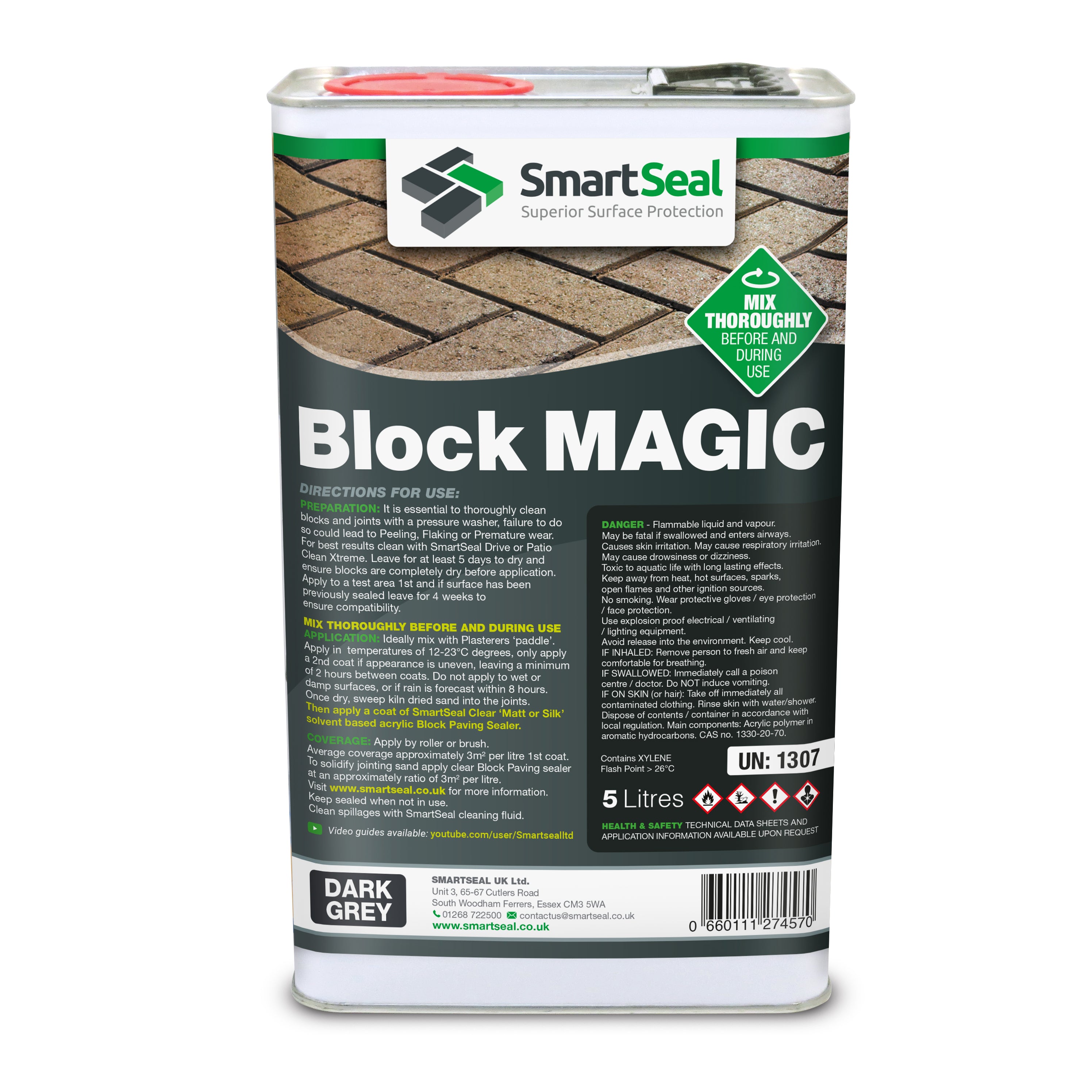 Block Magic 5L - Mörk Grå