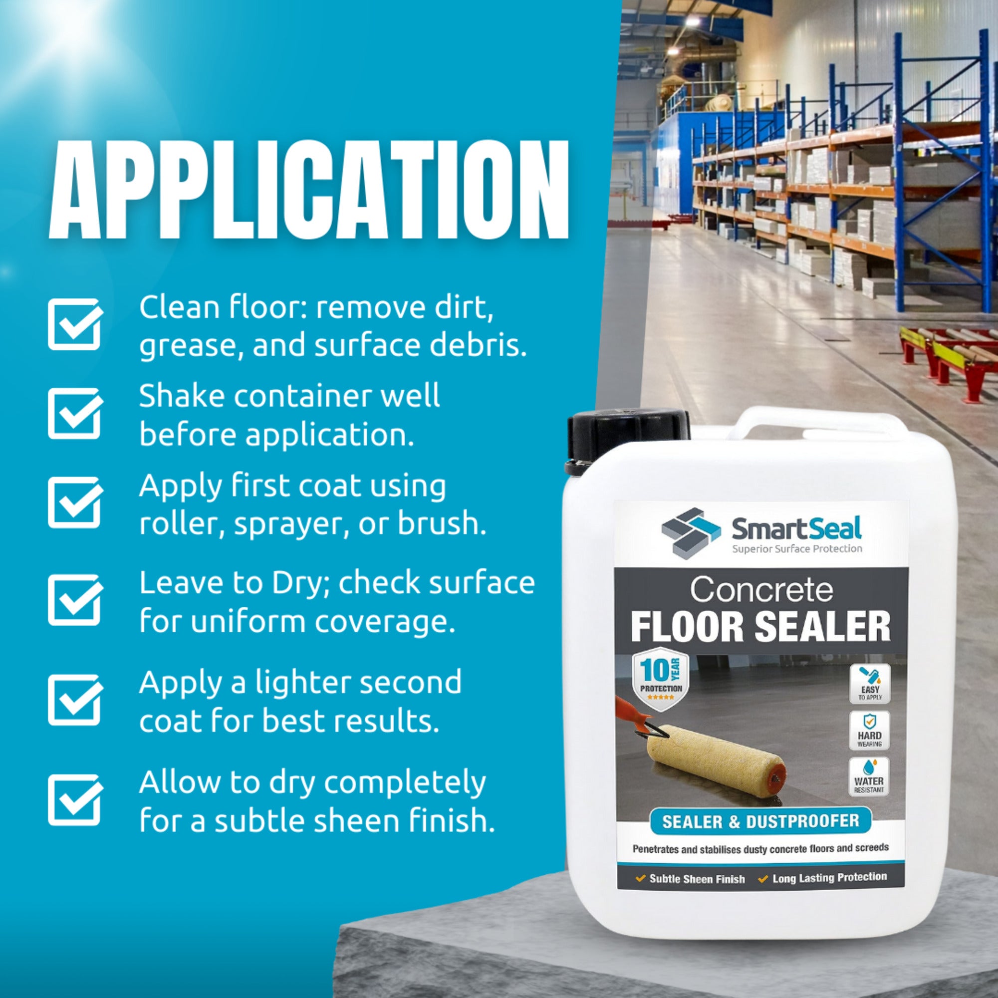 Concrete Floor Sealer (Solvent Free)