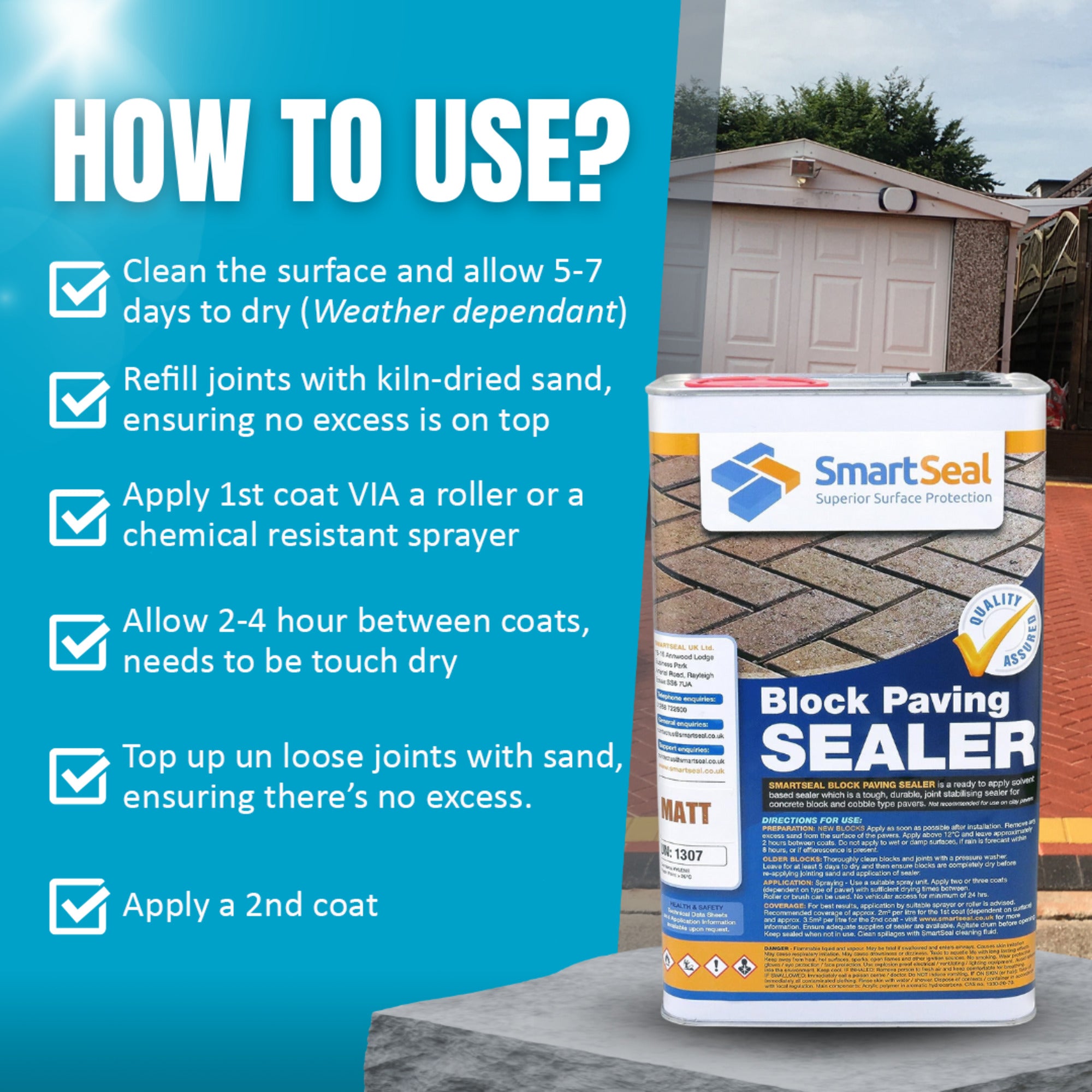 Block Paving Sealer Matt - 5L